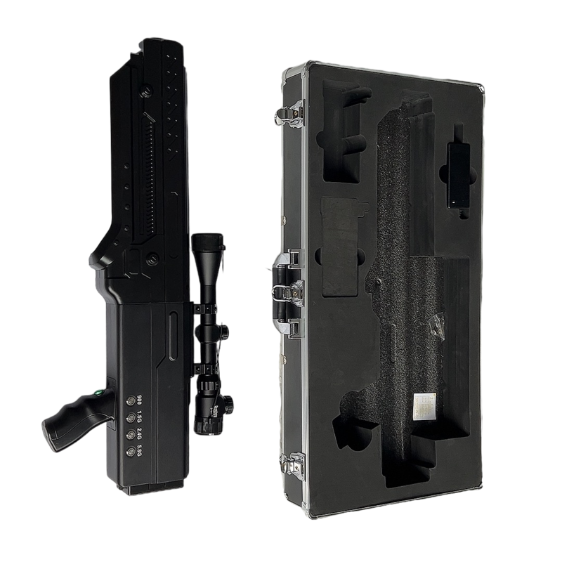  三更罗镇手持便携式枪型低空防御反制四通道A型